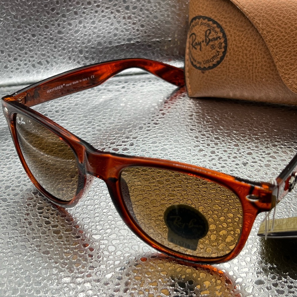 Ray-Ban tan sunglasses